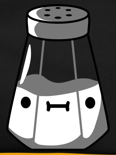 Salt shaker with face