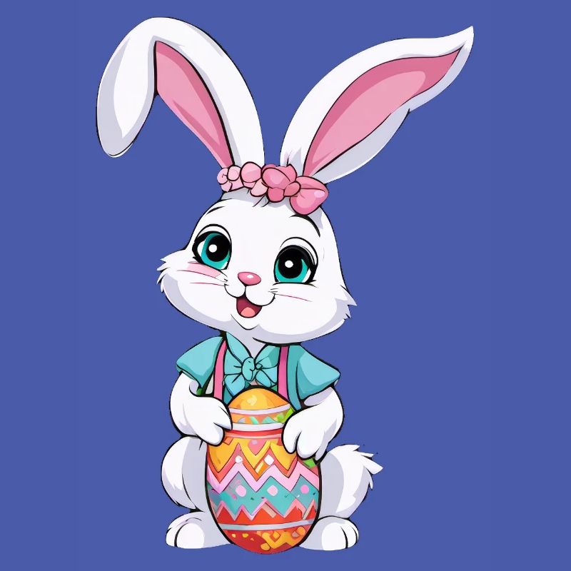 Easter bunny with Easter eggs