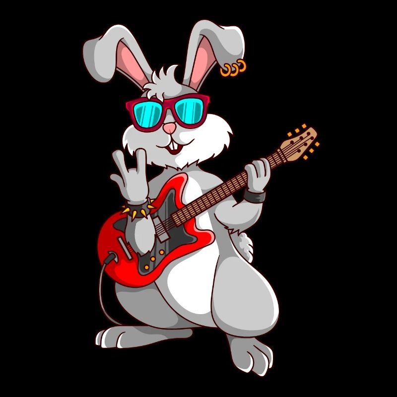Rabbit Rock Musician Easter