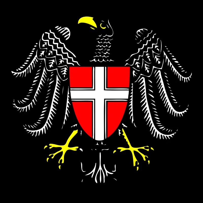 drawing austrian eagle symbol flag austria