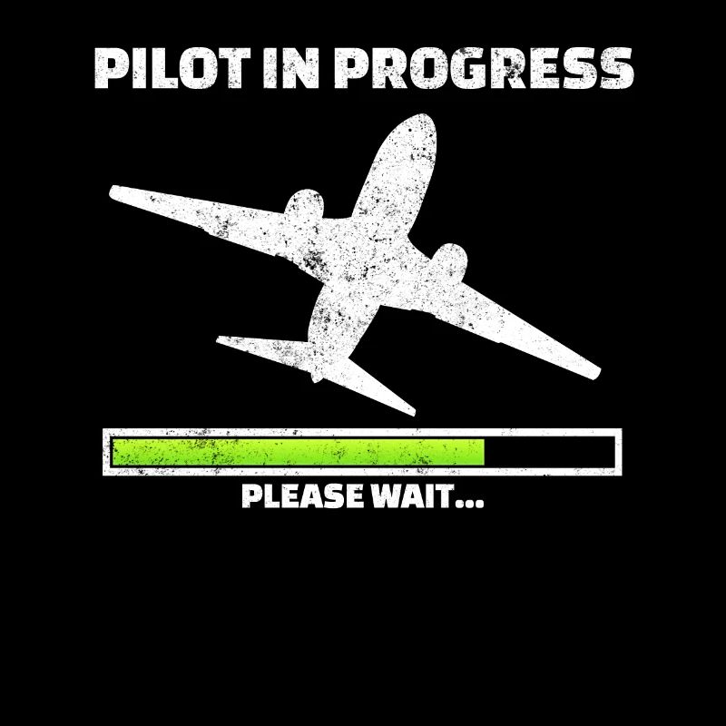 Pilot in progress please wait Flugzeug Traumberuf