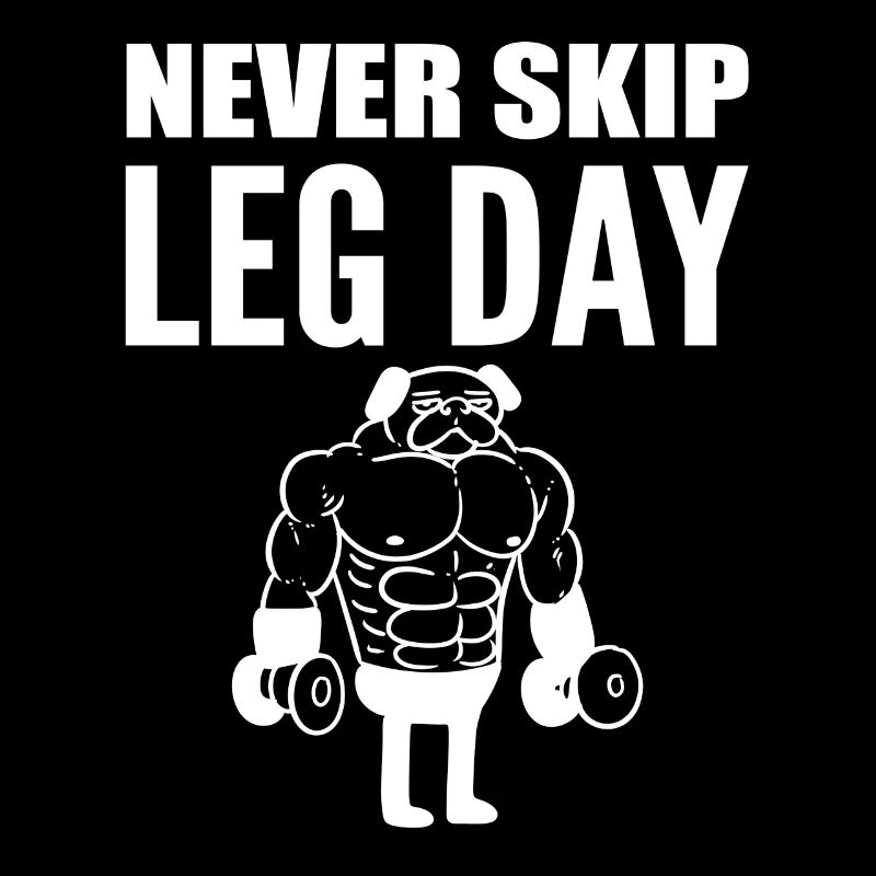 Never Skip Leg Day Gym Bodybuilder