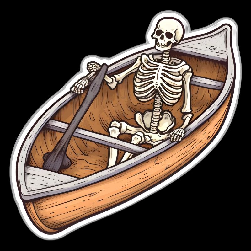Skelett im Boot Abenteuer