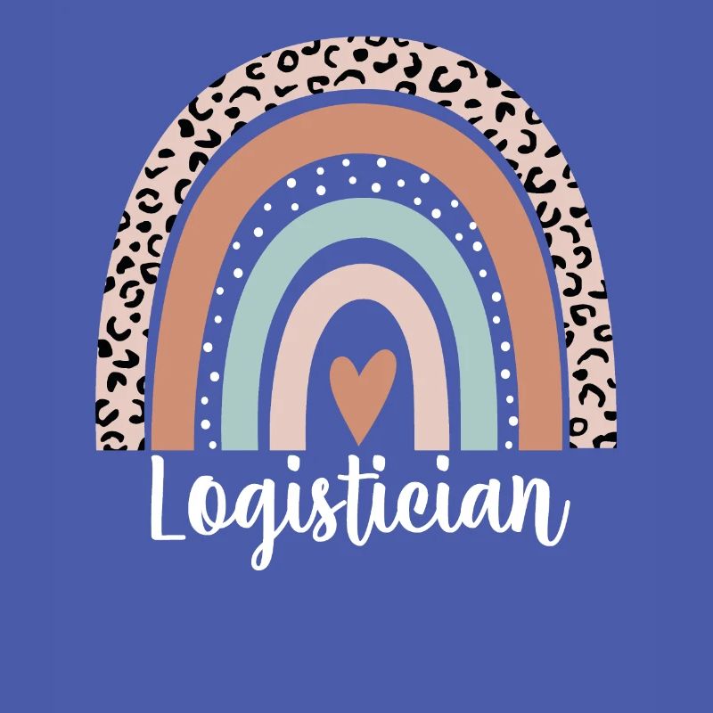Logistician Rainbow Leopard Funny Logistician