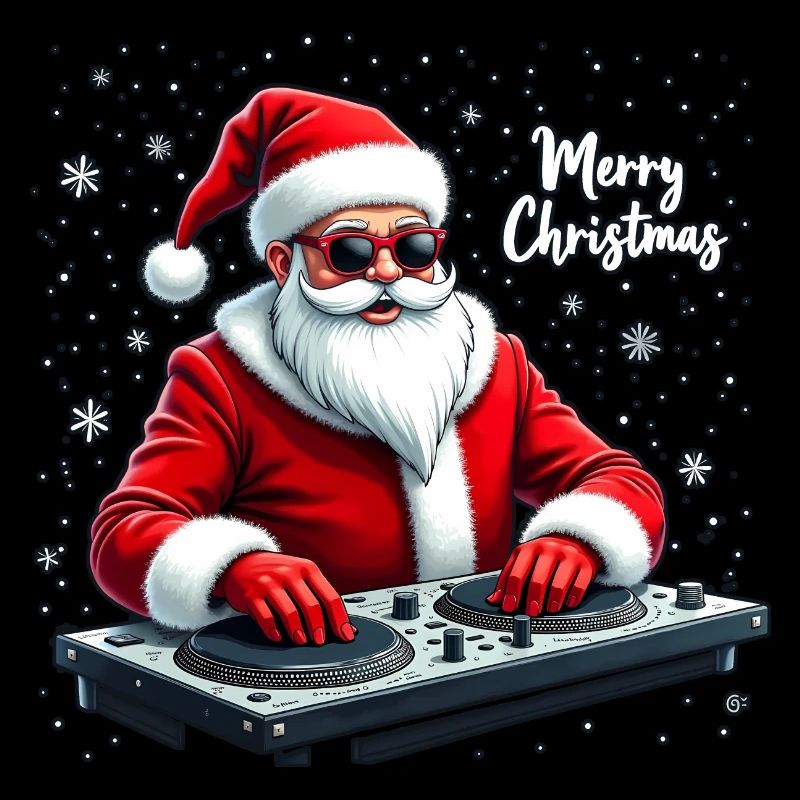 Père Noël DJ Weihnachtsmann