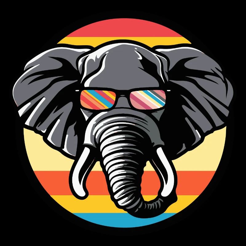 Éléphant Bande Dessinée Cool