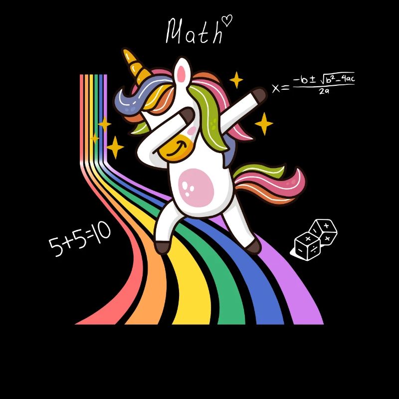 Funny Unicorn Number Day Costume Math Numbers