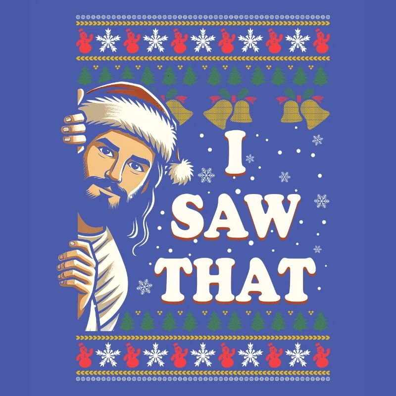 Pull de Noël laid laid Jésus Meme
