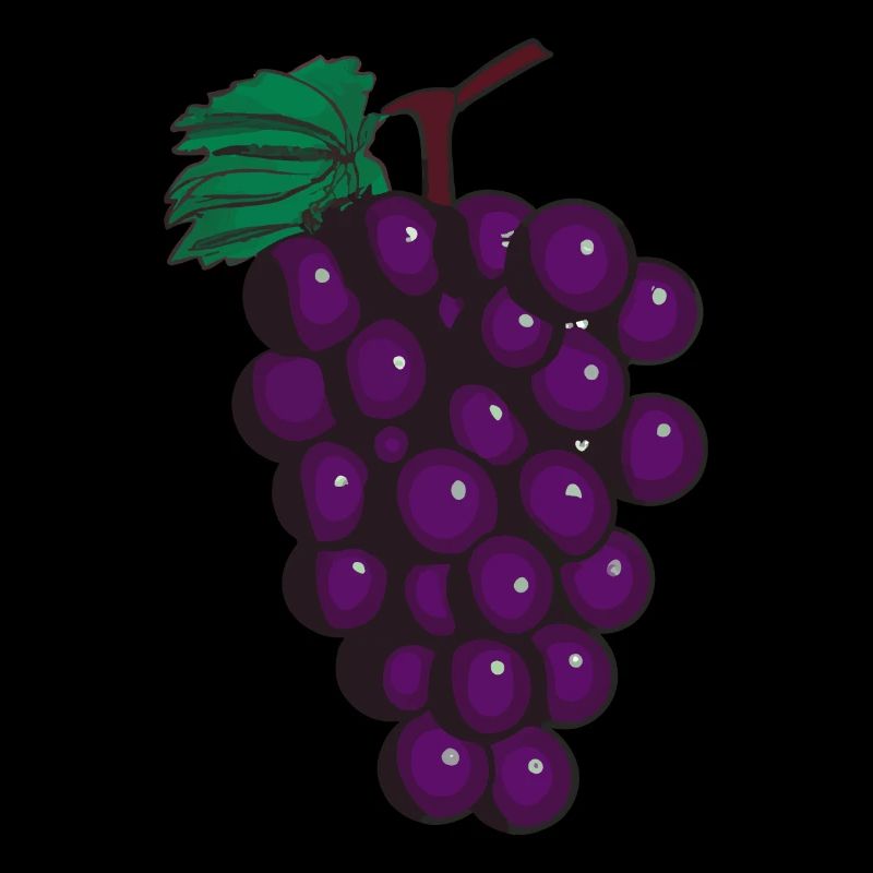 Grape Grapes Wine Illustration Gift Idea