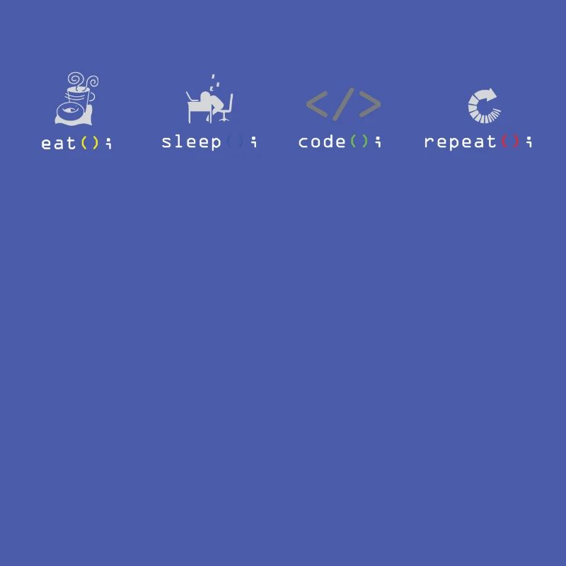 Programmierer Eat Sleep Code Software Coden Coder
