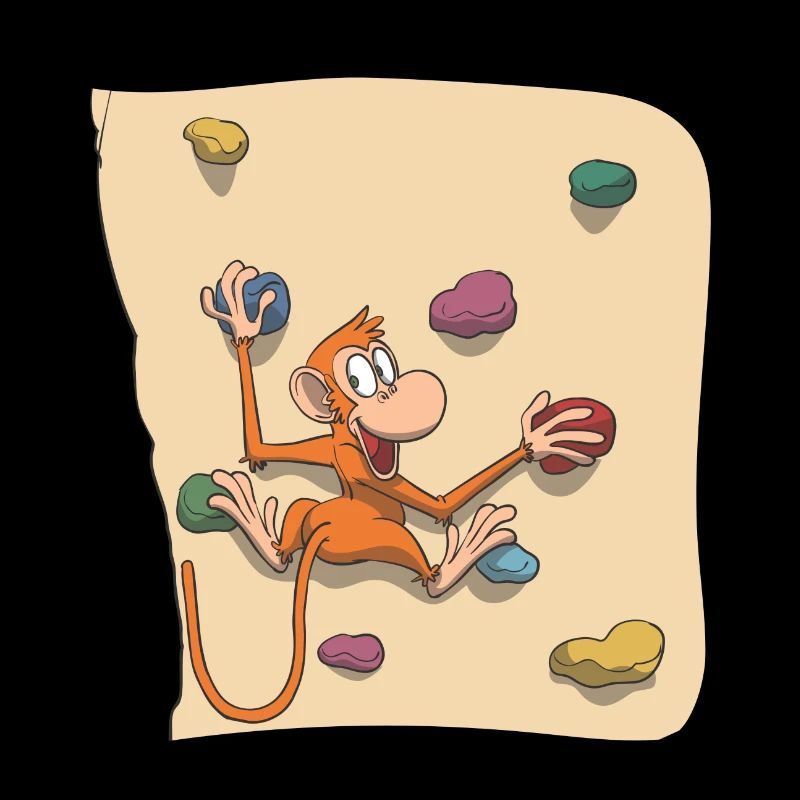 Monkey bouldering