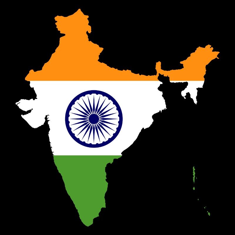 India flag gift idea map