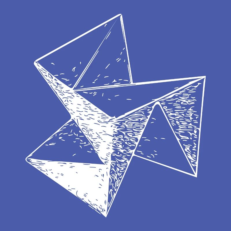 3d Vintage Triangle Cube Structure