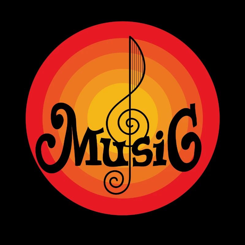 Note de musique rétro