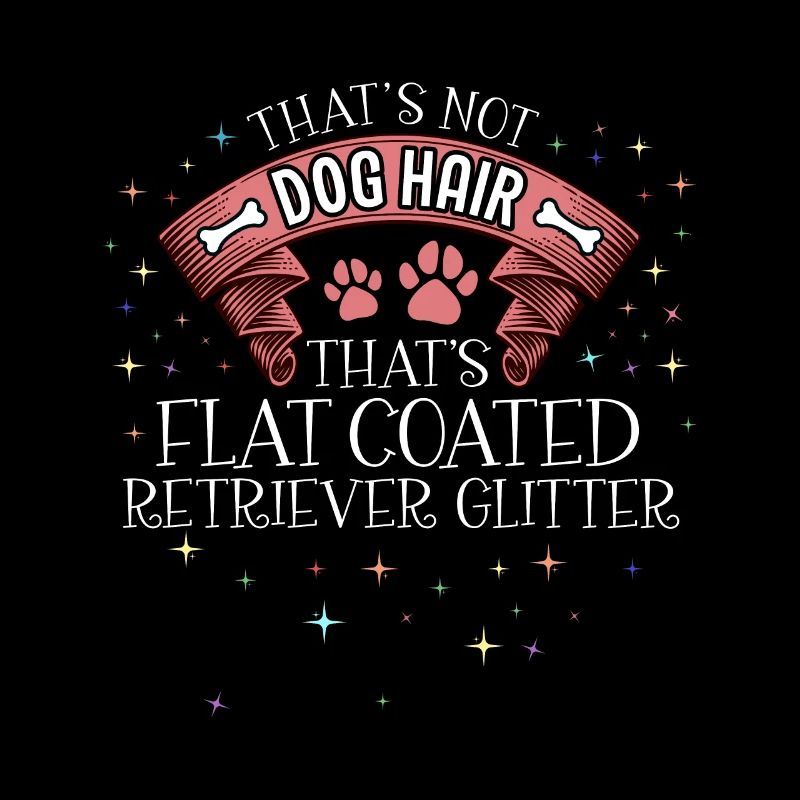 This is Flat coated retriever Glitter Dog