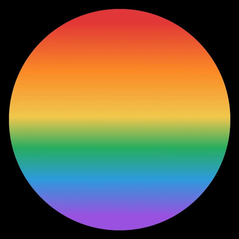 Rainbow gradient circle