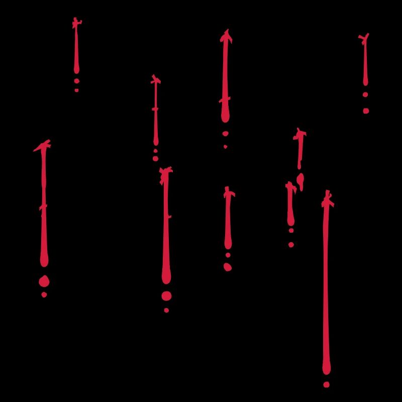 Blood Drops Cracks Pattern