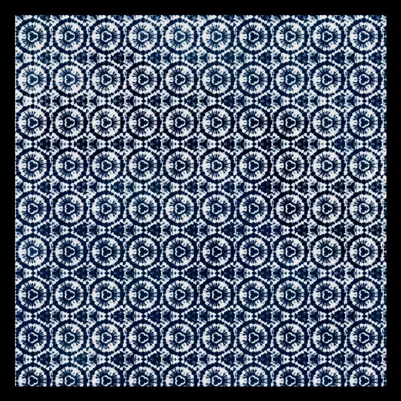 Dark Blue White Tie Dye Textile Pattern