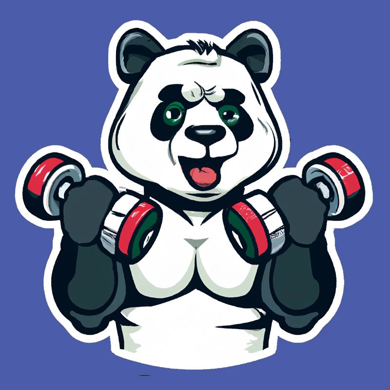 Pumpender Panda