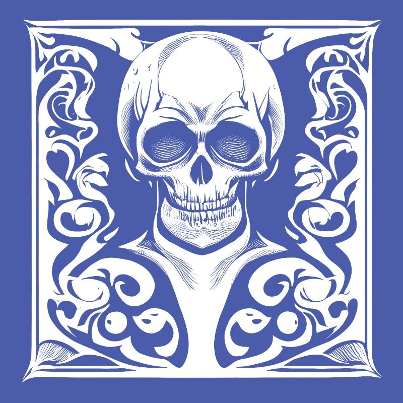 Halloween- oder Horror- Totenschädel