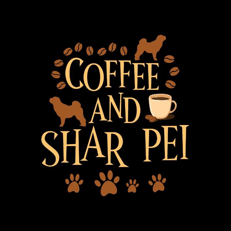 Coffee and Shar Pei