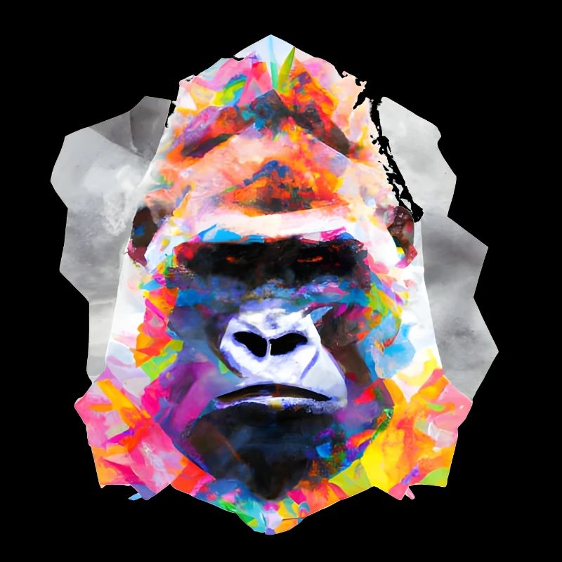 Abstract Pride and Power Gorilla