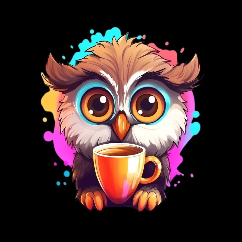 Niedliche Wachsame Eule | Nachtschwärmer Eule