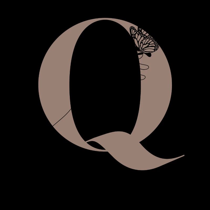 Letter Q Magic butterfly