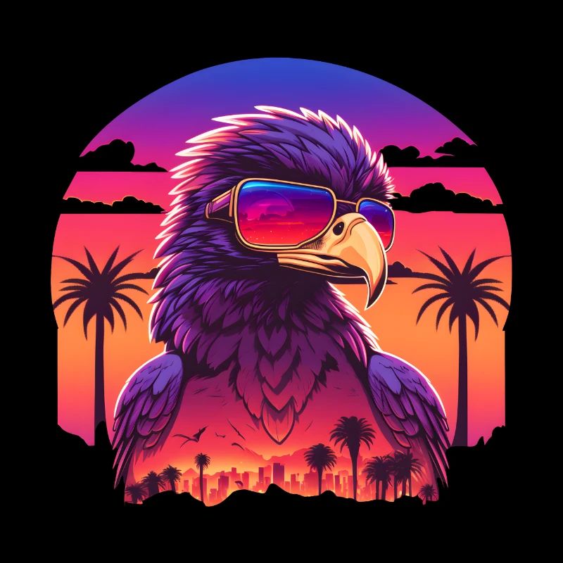 Synthwave eagle
