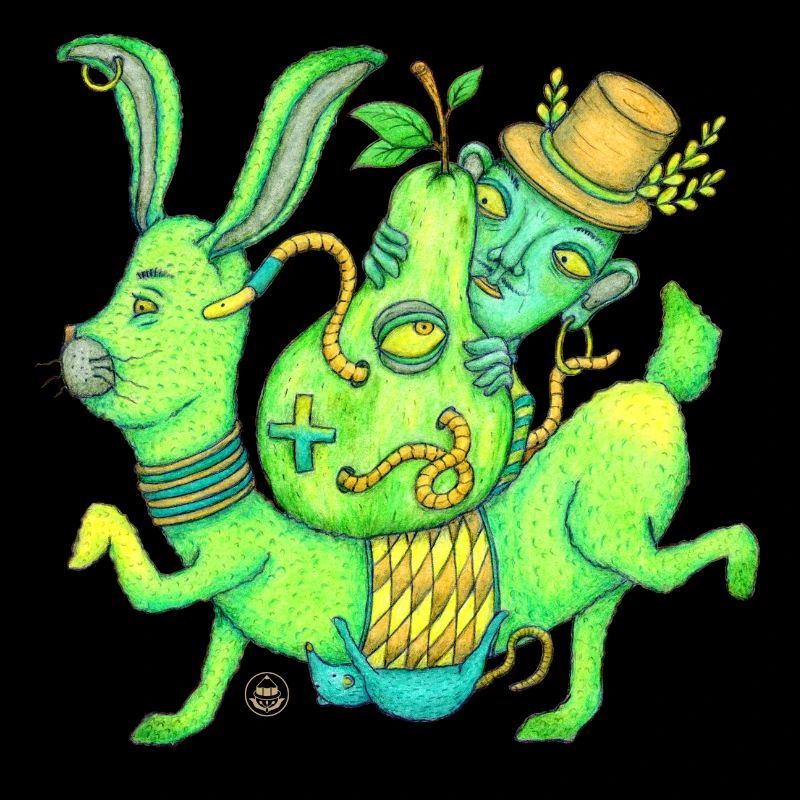Magic, Hase, Zauberer, Birne