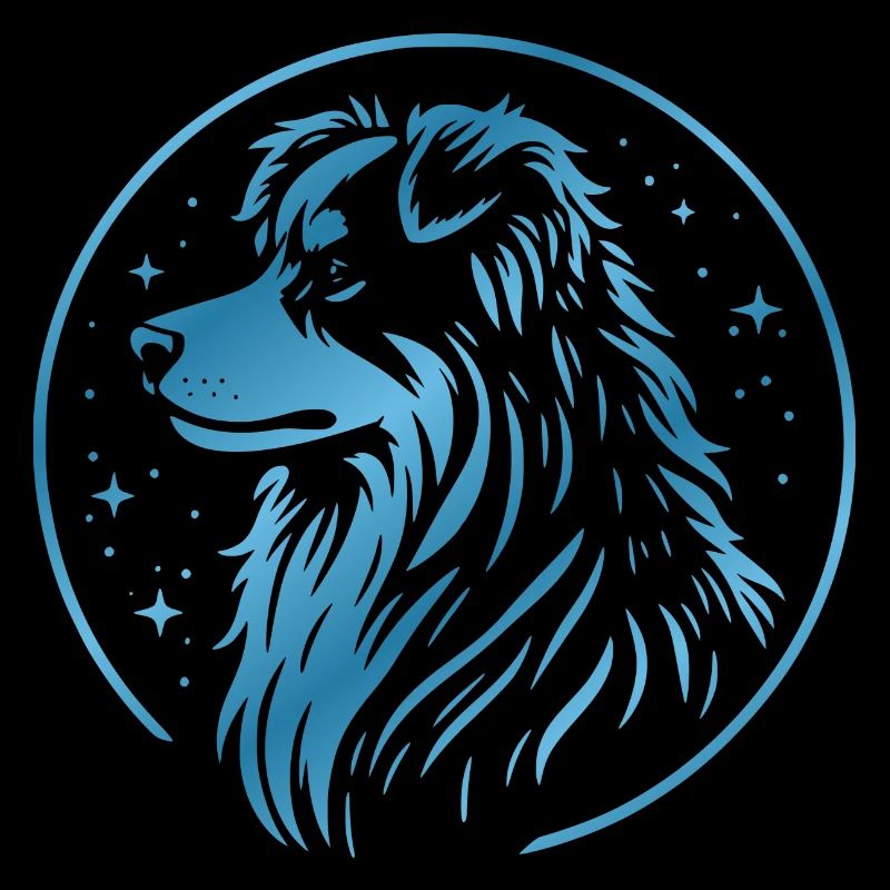 Chien de rêve Aussie bleu