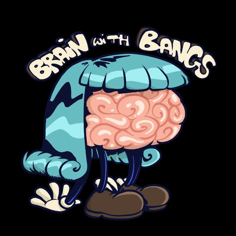 brain with bangs