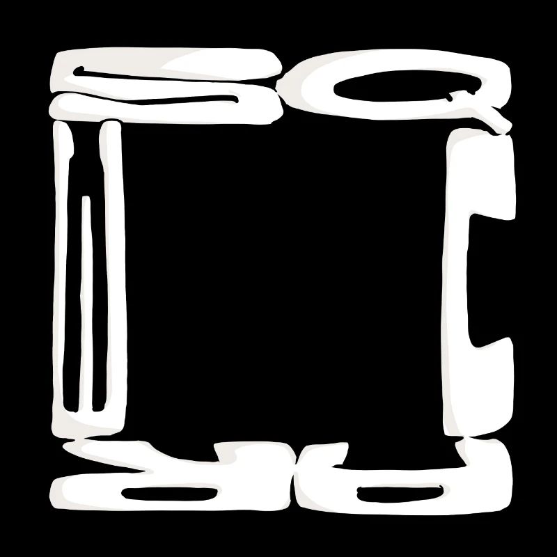 Square Graffiti (Black & White)