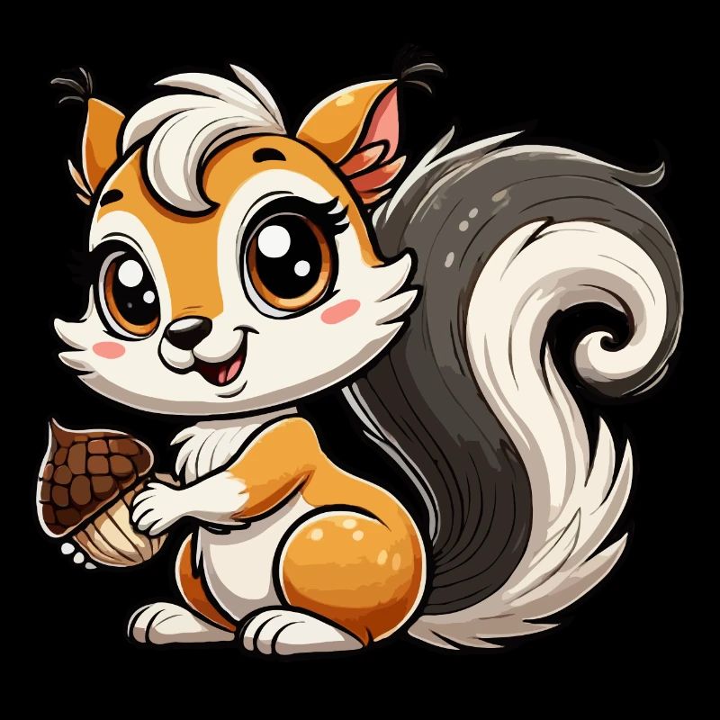 Mädchen Eichhörnchen