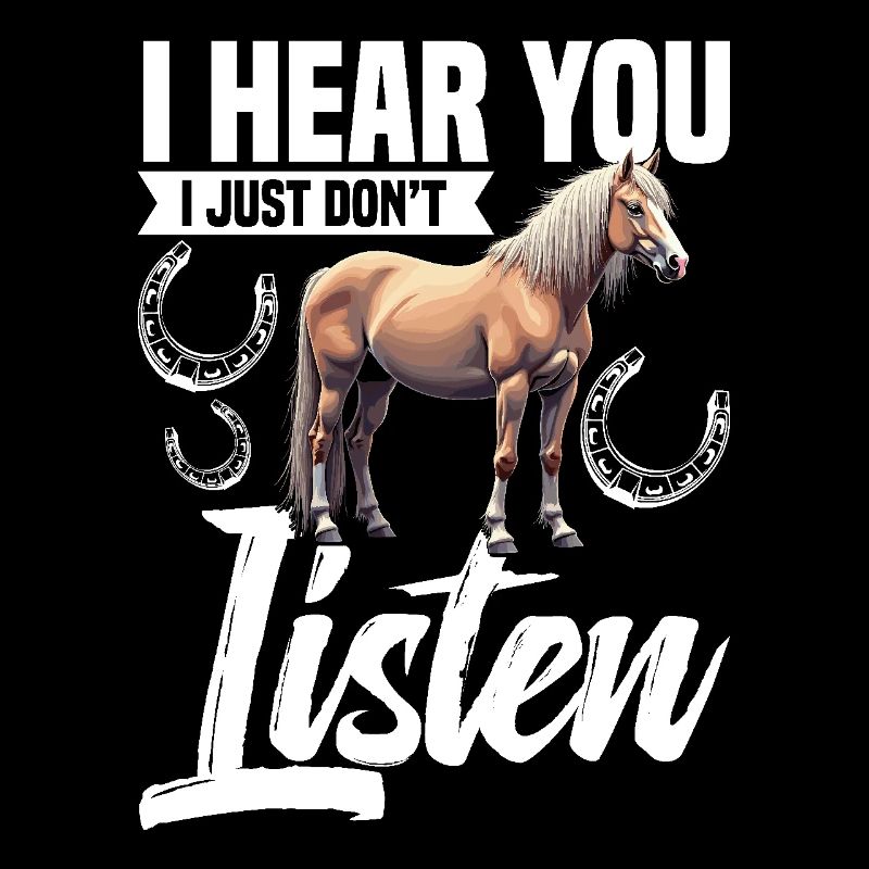 Haflinger Equestrian vous entendez, je n’écoute tout simplement pas