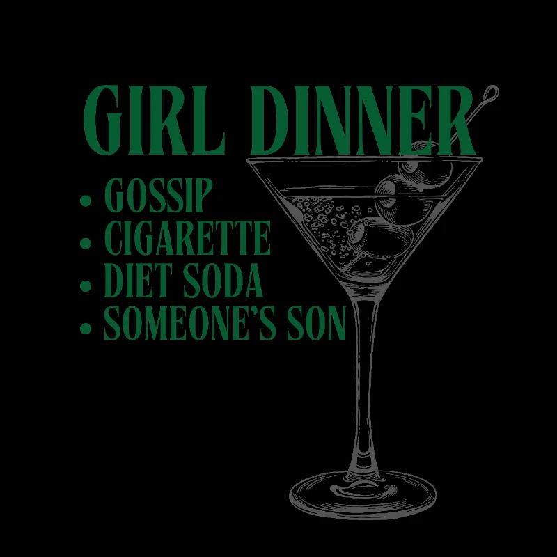 Fille Dîner Vert