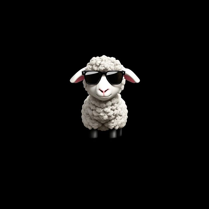 cooles Schaf mit Statement