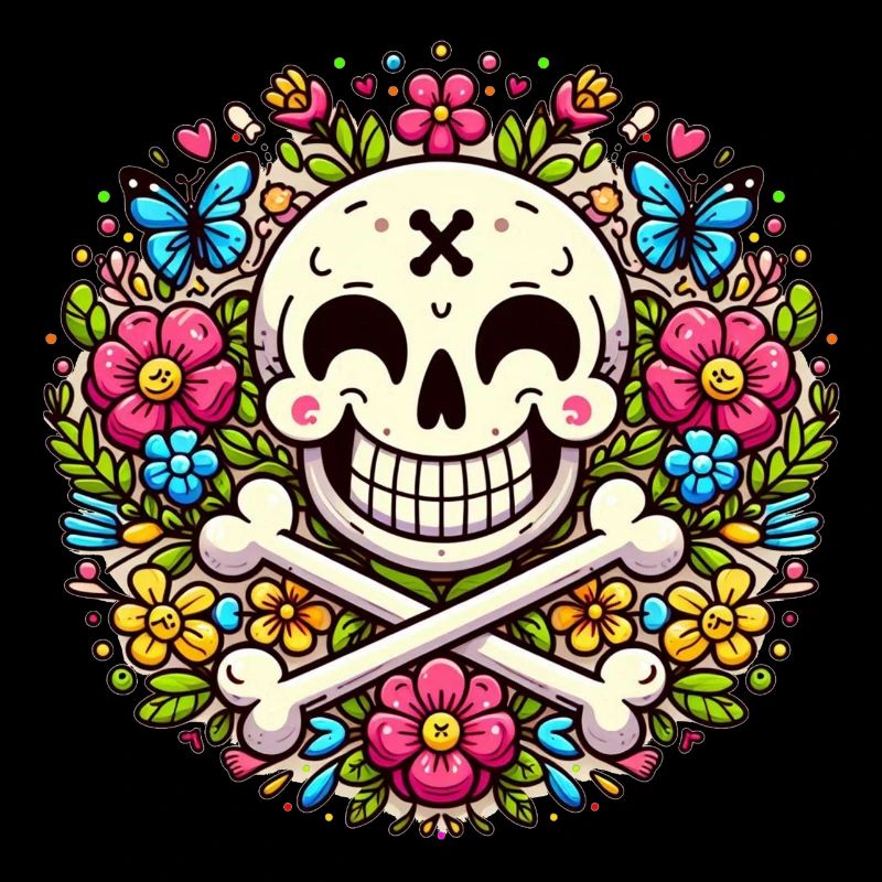 Drôle de fleur crâne