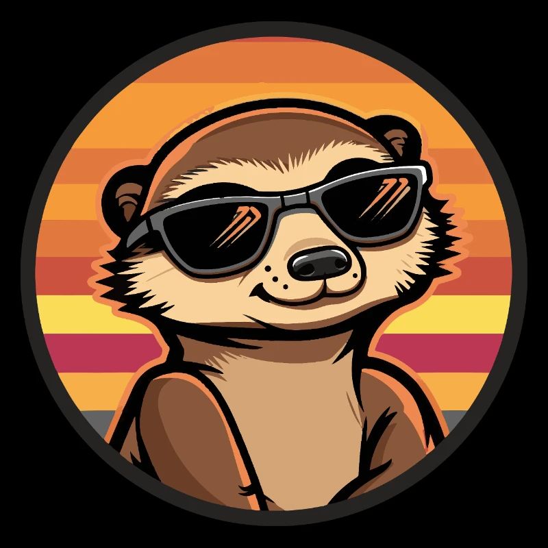 Suricate Bande dessinée cool