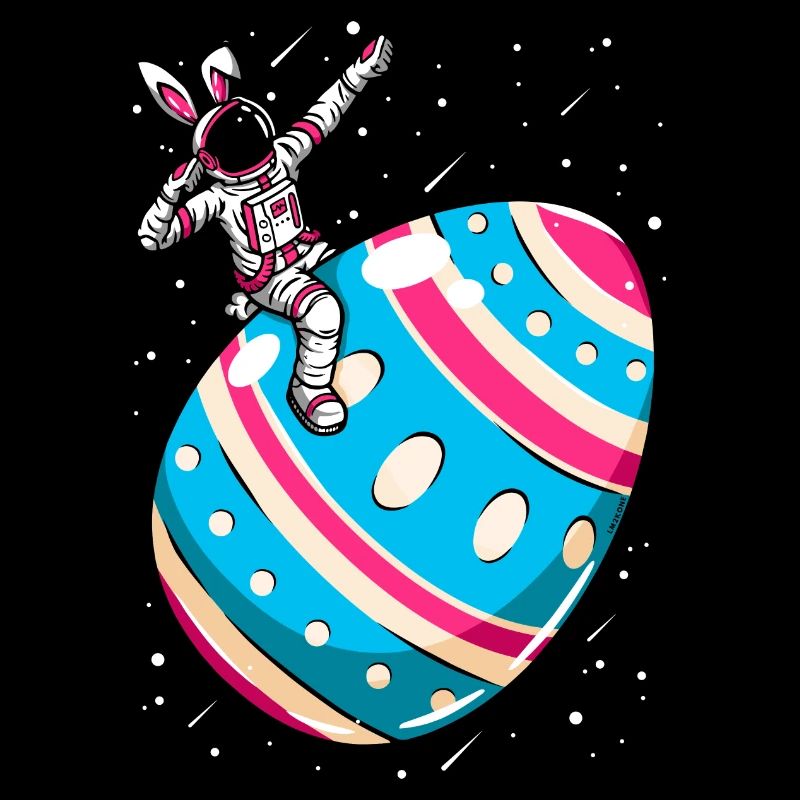 Astronaute - oeuf de pâques space