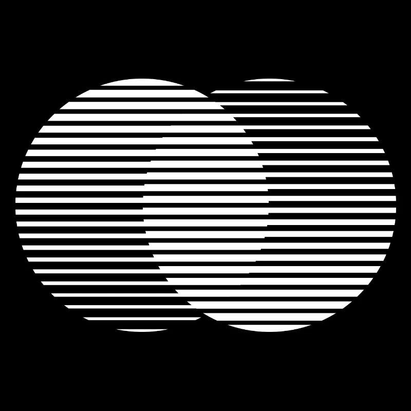Two Circles / weiß