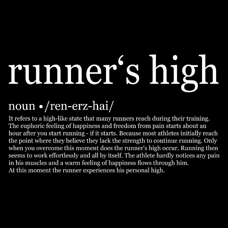 Runners high Bedeutung Geschenk Marathon Jogging