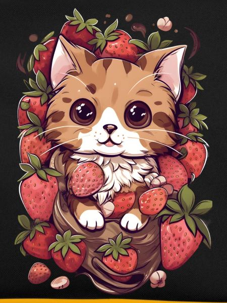 Ragamuffin Cat Strawberry Gift