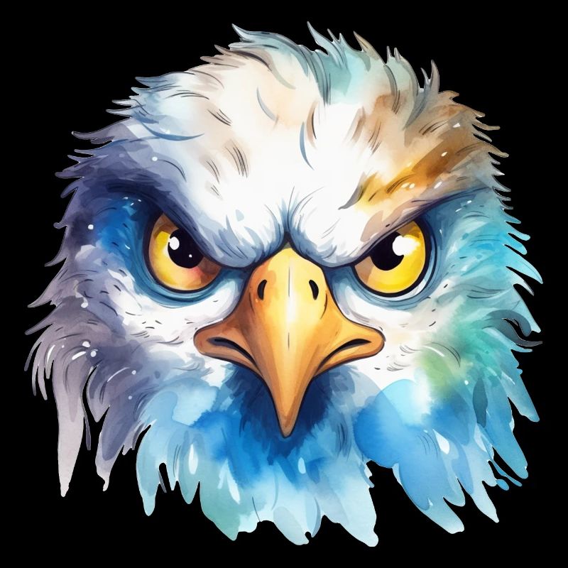 Illustration de l’aquarelle d’aigle