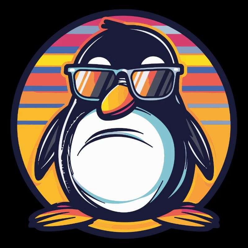 Pinguin Comic Cool