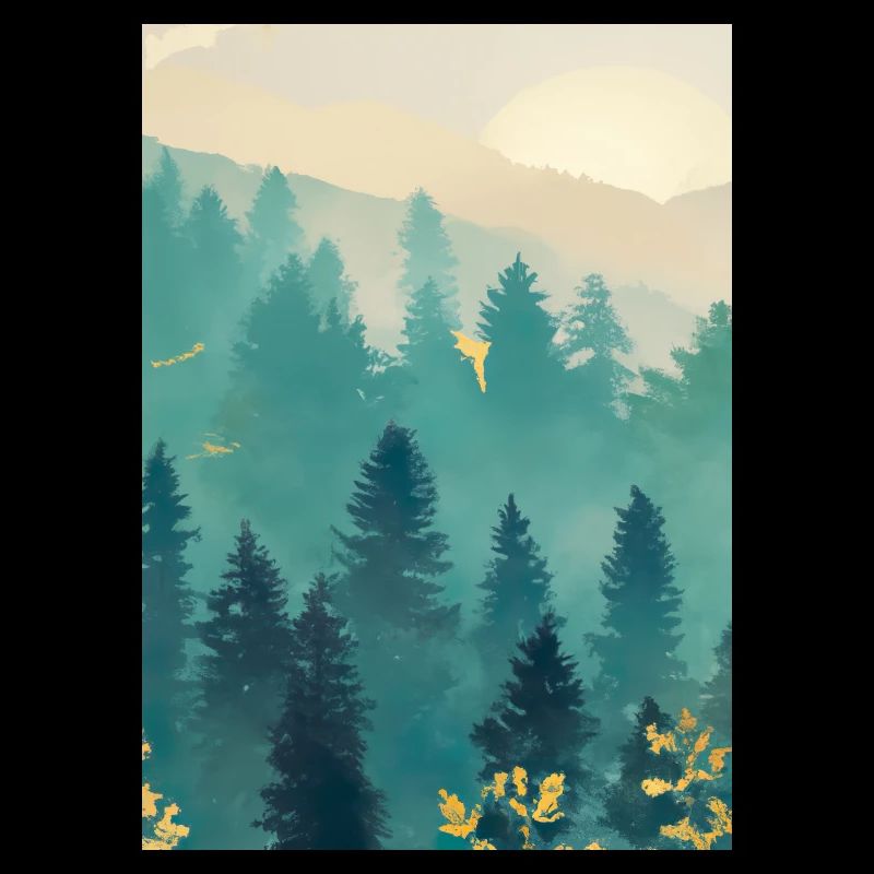 Nebliger Wald