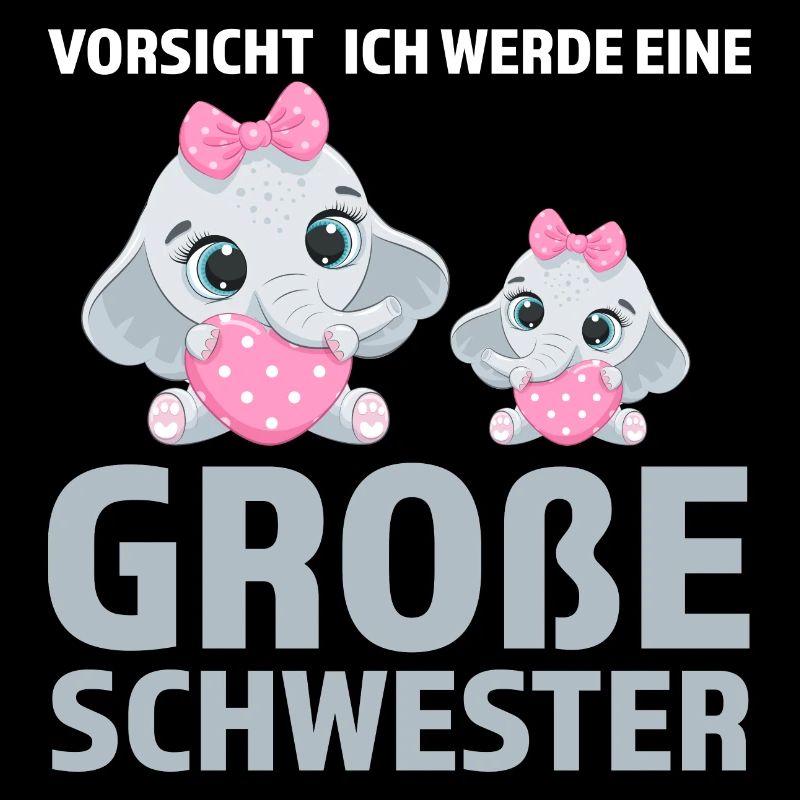 Große Schwester Elefant Geschwister Geschenk