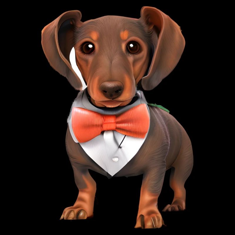 Teckel avec chien de costume Chiot Teckel chiot Chiens