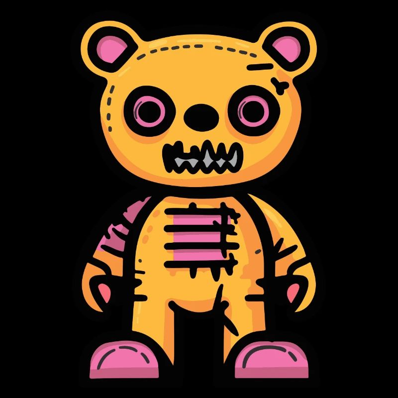 Bear Halloween Comic Funny