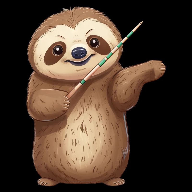 Faultier-Dirigent: Harmonie in Slow-Motion